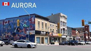 Discover Canada  AURORA Downtown Walk - Travel vlog 4K