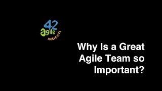 agile42 Insights: Why Is a Great Agile Team so Important?