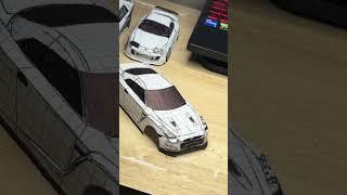 Nissan GTR35 paper car #nissanskyline #nissangtrr35 #papercar #papercraft #fyp #viral