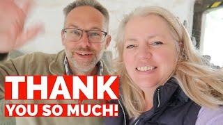 A huge thank you! Important channel news