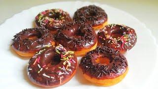 Eggless Donuts Recipe | ডিম ছাড়া মজাদার ডোনাট | Eggless Chocolate Doughnuts Recipe | Yummy Donuts