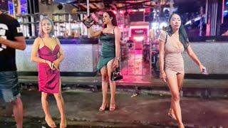 [4k] Thailand Phuket Patong Beach Freelancers So Many Pretty Ladies!