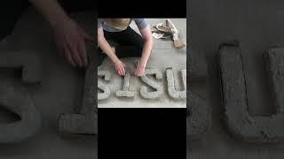 #DIY #Concrete Letters