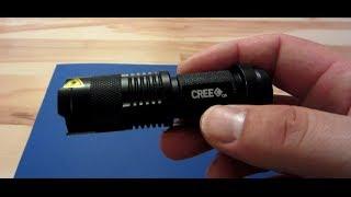 Cree Q5 LED Flshlight Unboxing Super Bright