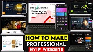 How to Create Hyip Professional Website | How to Make HYIP MAX Website 2024