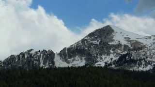 Pan from Cathedral Peak to Fairview Dome in Touleme Meadows area - Yosemite National Park CA