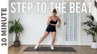 10 Minute 'Step To The Beat' HIIT Workout - Low Impact hiit / all standing