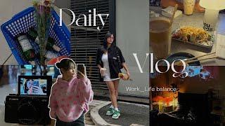 VLOG — productive week at home‍, realistic work days, salcedo again , shopping ️ & cooking!