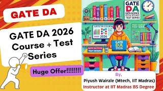 Best GATE DA 2026 Course and Test Series | GATE Data Science and AI Course & Test Series | #gateda