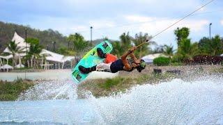 Вейкбординг в Паттайе, Lake Land Water Cable Ski. Wakeboarding in Pattaya