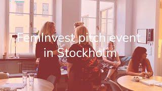 FemInvest pitch event in Stockholm