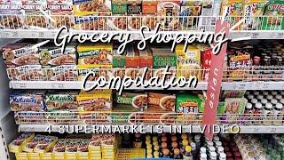 GROCERY SHOPPING COMPILATION 4 Supermarkets in 1 Video Makati Metro SM and Robinsons Supermarket