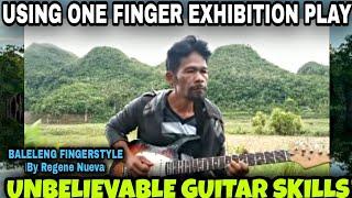 USING ONE FINGER  BALELELNG FINGERSTYLE - MOST AMAZING GUITAR SKILLS by Regene Nueva