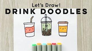 Let's Draw : Doodle Drinks! | Doodles by Sarah