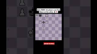 Hard level mate in 2 for white‼️#chess #chessgames