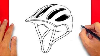 How to draw Biker Helmet - Easy Drawing Biker Helmet