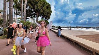 4K 60fps Cannes France walking tour