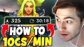 The Way You Get "10+ CS/Min" Consistently | Reptile