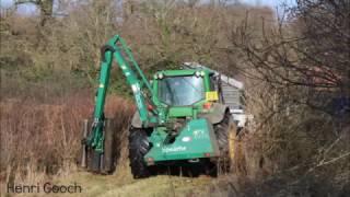 John Deere 6630 - Hedge Cutting 2017