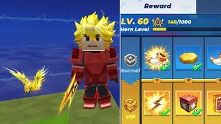 Golden Lightning Bird pet! Unlocking Season 50 BattlePass in BedWars! (Blockman Go)