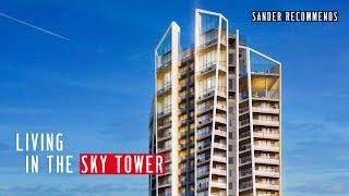 Living in the Sky Tower. Inside a modern apartment in Limassol