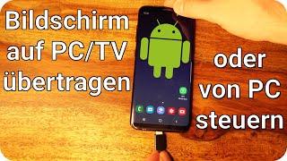 Handy Bildschirm auf TV & PC übertragen oder steuern | Android Smartphone