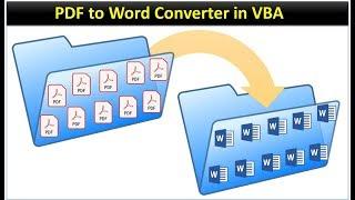 PDF to Word Converter Macro in Excel VBA