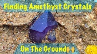 The Crystal Collector gets flooded by rain but finds amethyst quartz crystals!