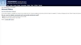 How to Delete Livejournal Account