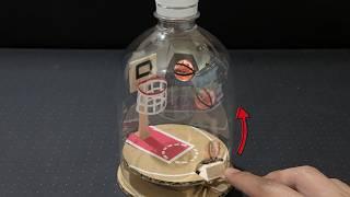 DIY Mini Basketball Game! Easy Craft with a Plastic Bottle and Cardboard