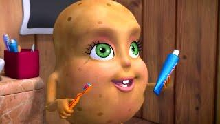 Aloo Potato Brushing Song | Telugu Rhymes for Children | Infobells