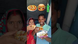 Emoji Eating Pizza  Burger  Challenge With Madam #shorts #youtubeshorts #viral