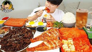 ASMR MUKBANG 집밥 직접 만든 김치찌개 계란후라이 생선구이 먹방! Kimchi-jjigae Korean Home Meal EATING REAL SOUND!