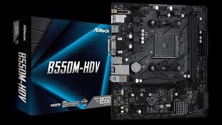 ASRock B550M-HDV  Motherboard Unboxing and Overview