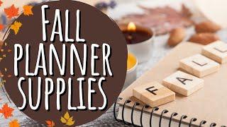 Favorite Fall Planning Supplies How To Update Your Planner for the Fall Season 