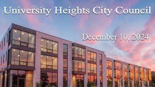 University Heights City Council Meeting of 12/10/24