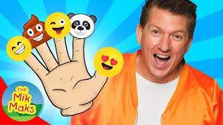 Finger Family Emoji Song | Nursery Rhymes | @TheMikMaks