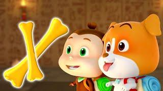 Hunt For The Golden Bone, Animal Cartoon and Funny Video for Babies