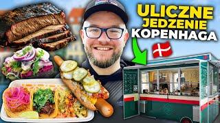 ULICZNE JEDZENIE w Kopenhadze - TANIE JEDZENIE: hot dogi, tacos, smørrebrød [Dania, Kopenhaga 2023]