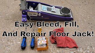 How to Repair A Broken Floor Jack That Won't Lift