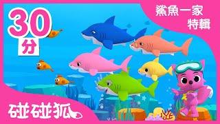 鯊魚一家特輯 | 最新兒歌 | 鯊魚寶寶 | 全球洗腦的BabyShark 鯊魚歌 | 碰碰狐PINKFONG