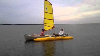 Outrigger sailing canoe kit by Expandacraft