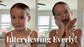 Interviewing My 6 Year Old!!