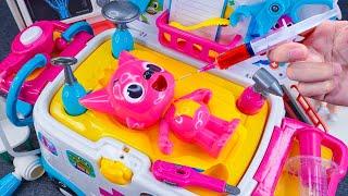 6 Minutes Satisfying with Unboxing Doctor toys，Pinkfong Ambulance Playset ASMR | Review Toys