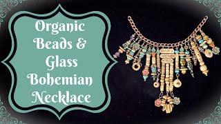 Organic Beads & Glass Bohemian Necklace | B’Sue Boutiques