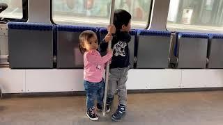 Thirdy and Alli on the Train