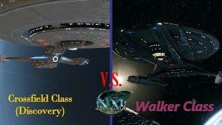 Star Trek Discovery Ships: Discovery (Crossfield Class) V. S. Walker Class