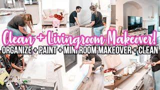 CLEAN WITH ME | LIVING ROOM MAKEOVER | CLEANING MOTIVATION | HAPPY HOMEMAKING | CHRISTINAS HOME