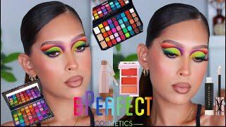 COLORFUL CUT CREASE USING THE BPERFECT CARIVAL XL PRO & LOVE TAHITI PALETTES