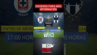 Cruz Azul vs Monterrey Donde ver EN VIVO HORARIO Clausura 2023 JORNADA 2. #ligamx #cruzazul